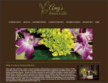 Tablet Screenshot of amysflowersandgifts.com